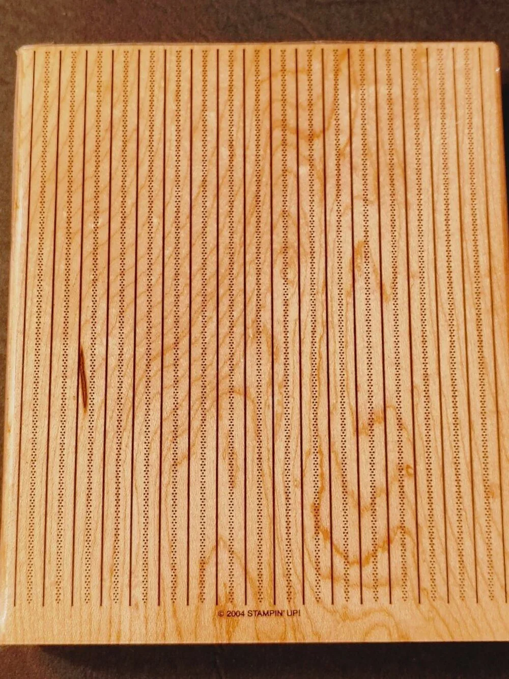 Stampin Up 2004 Simple Stripes Large Background Rubber Stamp